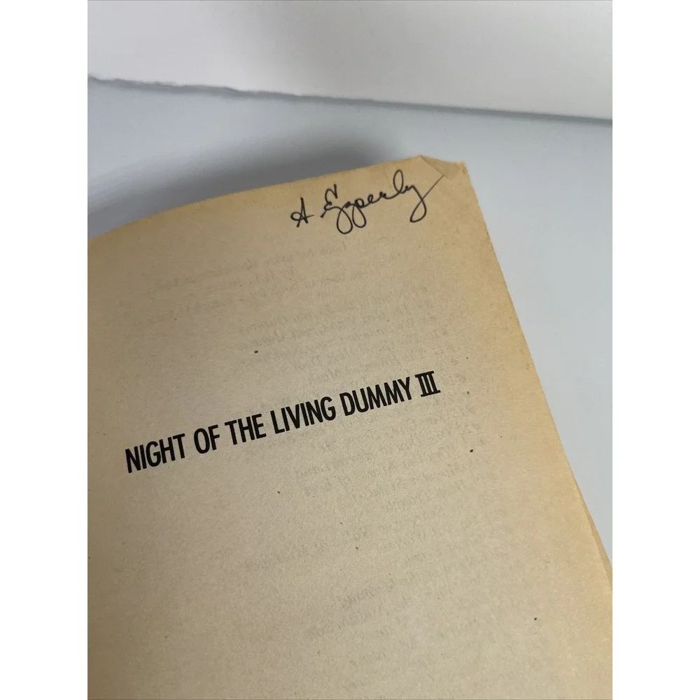 Goosebumps #40 Night‎ Of The Living Dummy 3 1st Edition
